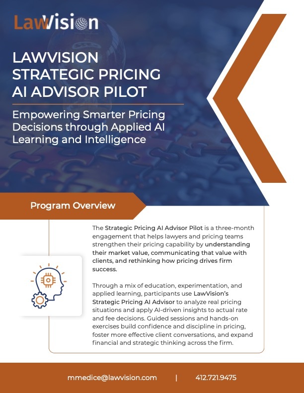 LAWVISION  STRATEGIC PRICING  AI ADVISOR PILOT (1)